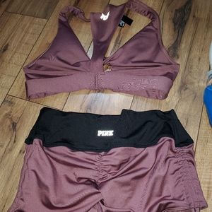 Victoria's secret pink gym to swim matching swimsu